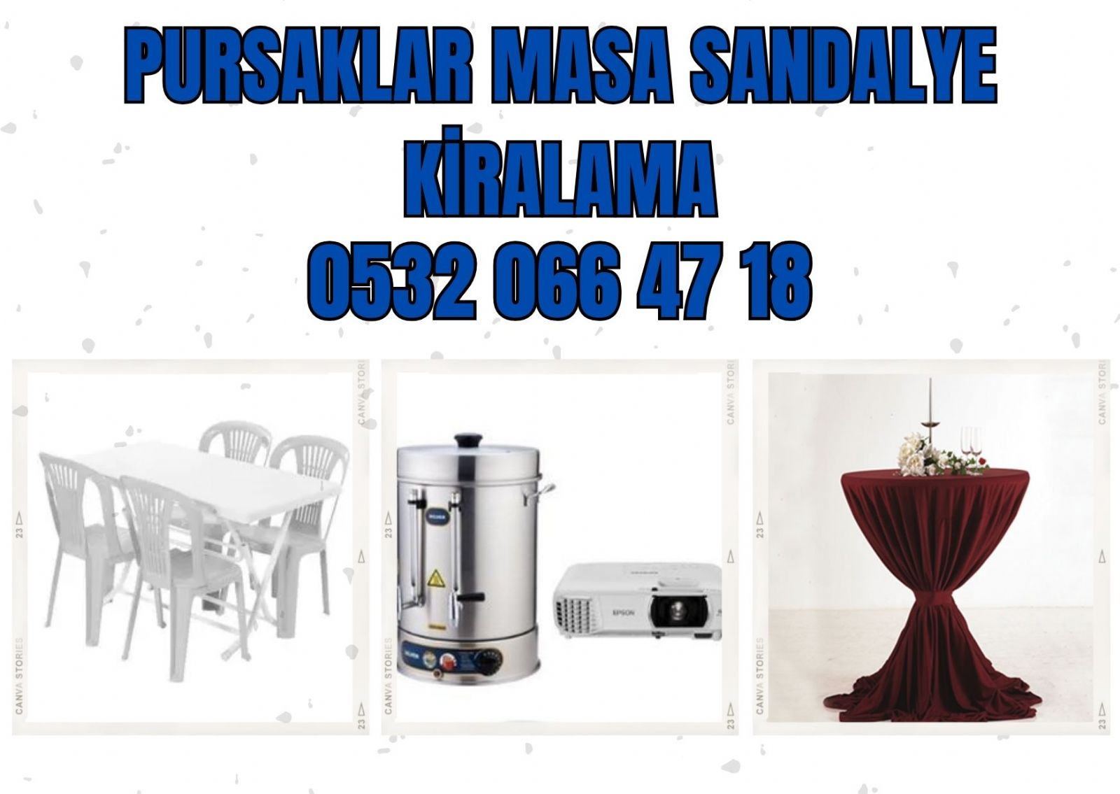 Pursaklar Masa Sandalye Kiralama